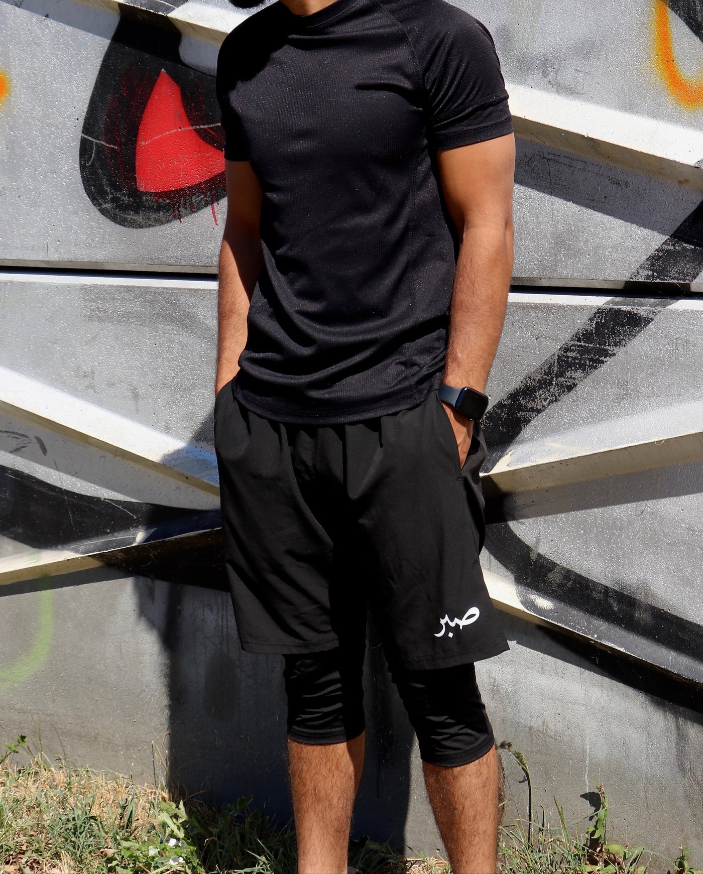 Awrah-Compliant Gym Shorts – Modest Activewear for Men
