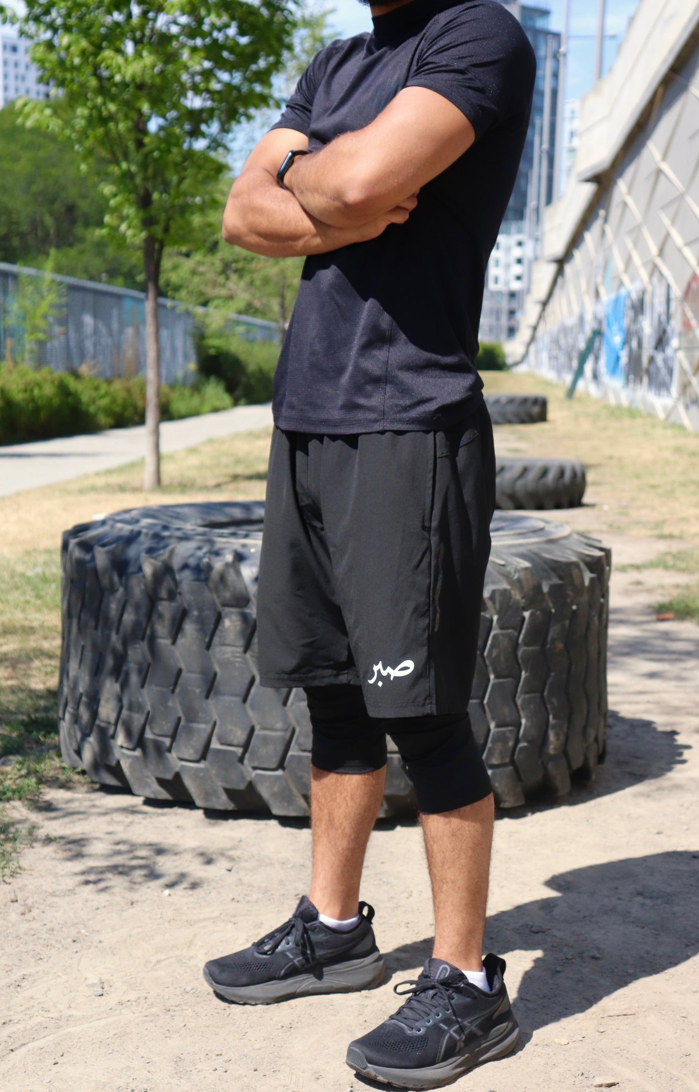 Awrah-Compliant Gym Shorts – Modest Activewear for Men
